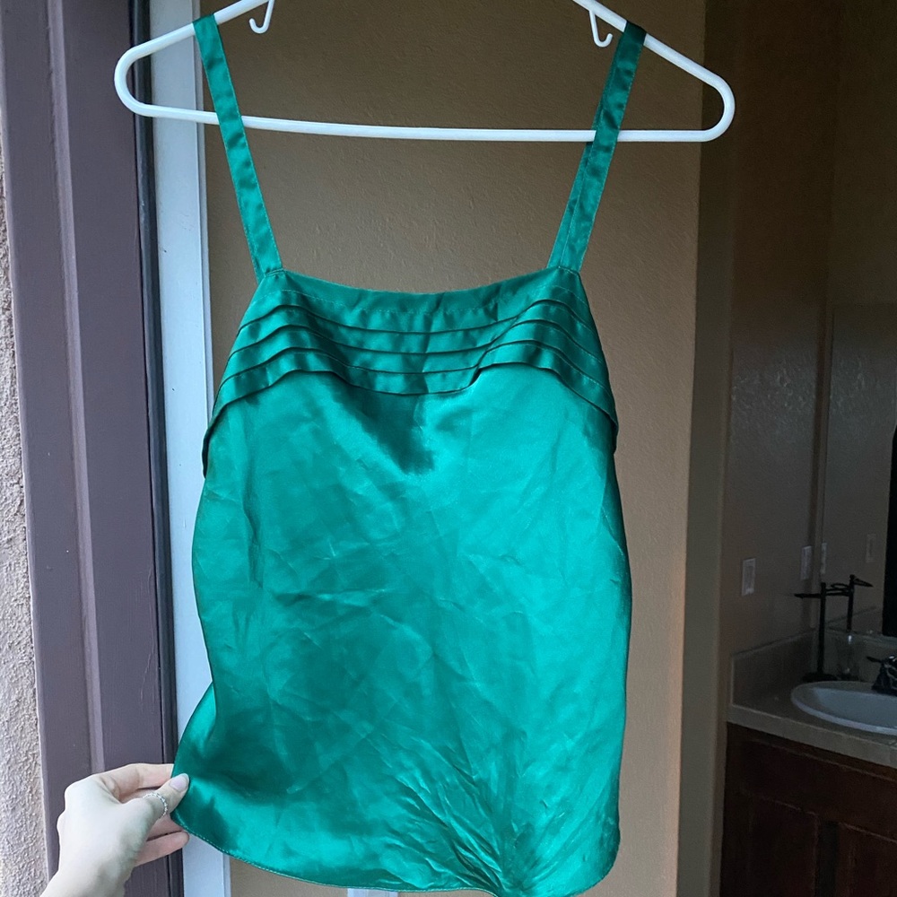 Emerald Green Silk Cami